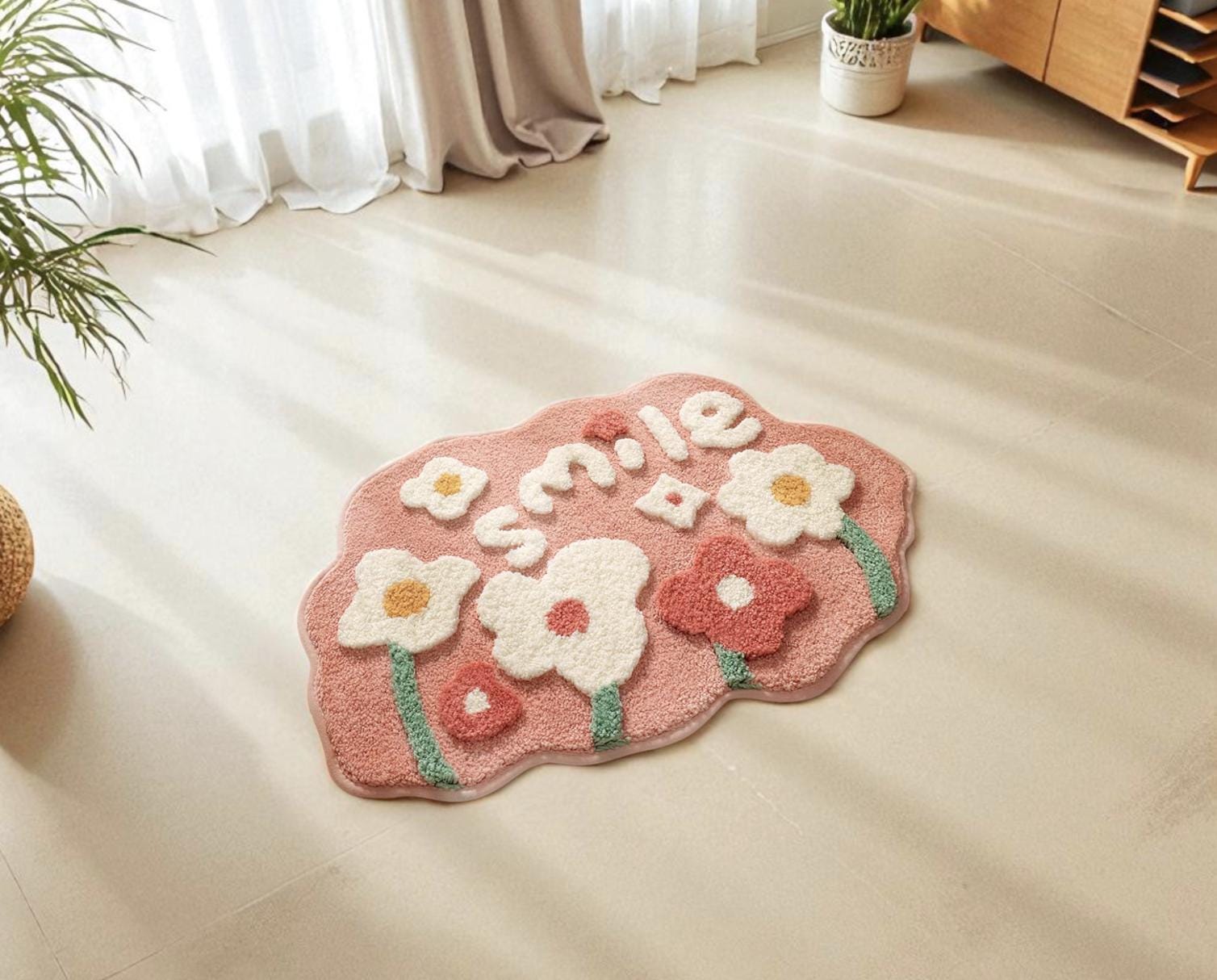 Super Absorbent Bathroom Mat |Soft Plush Door Mat for Bathroom & Washroom | Machine Washable