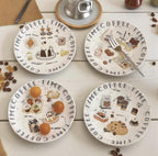 Ceramic Dessert Plate | Aesthetic Tableware for Home & Café