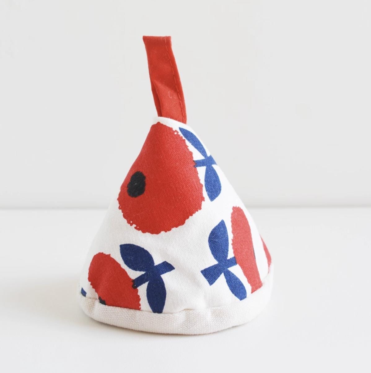 Japanese-Style Quilted Pot Lid Holder | Handmade Heat Proof Pot Cap | Heat-Resistant Cloth Handle Cover | Kitchen Gift