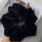 Handmade Velvet Scrunchie | Soft Gentle Elastic Hair Tie for Women and girls
