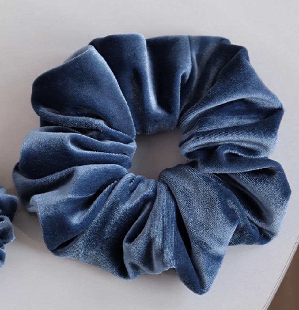 Handmade Velvet Scrunchie | Soft Gentle Elastic Hair Tie for Women and girls