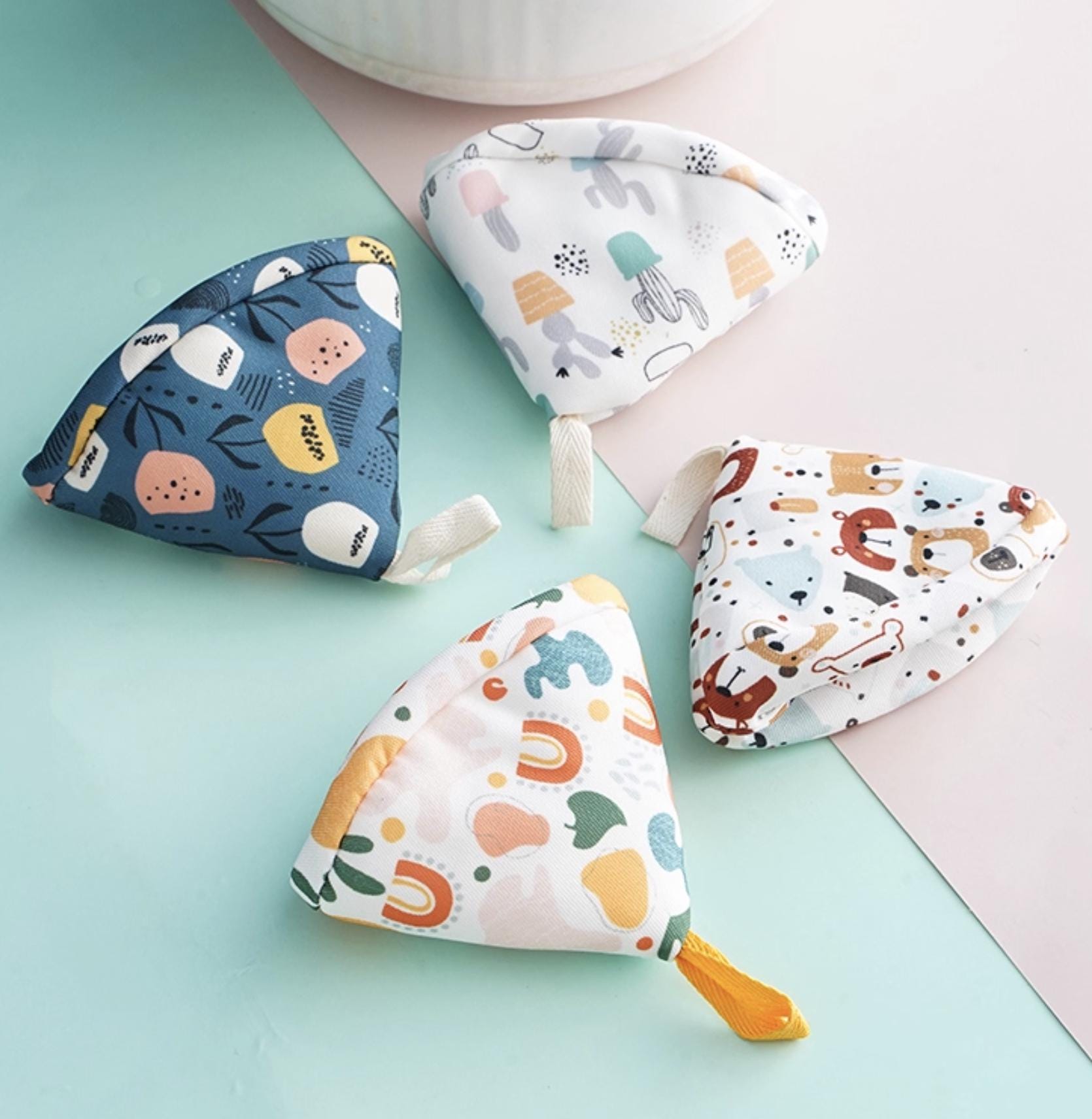 Japanese-Style Quilted Pot Lid Holder | Handmade Heat Proof Pot Cap | Heat-Resistant Cloth Handle Cover | Kitchen Gift