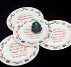 Custom Name Ceramic Plate | Personalized Christmas or Birthday Plate | Custom Date & Text | Handmade Ceramic Dinnerware | Gift for Her