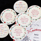 Custom Name Ceramic Plate | Personalized Christmas or Birthday Plate | Custom Date & Text | Handmade Ceramic Dinnerware | Gift for Her