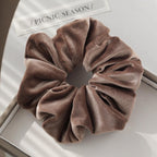 Handmade Velvet Scrunchie | Soft Gentle Elastic Hair Tie for Women and girls