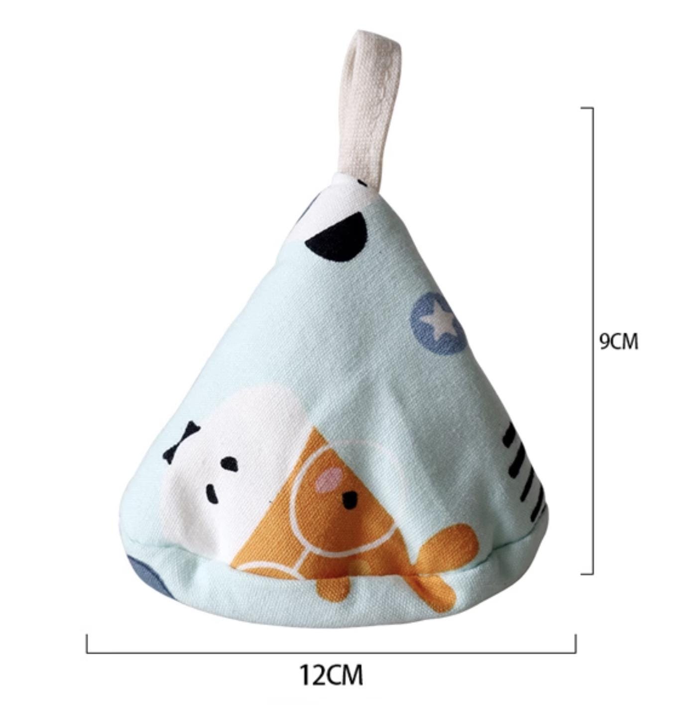 Japanese-Style Quilted Pot Lid Holder | Handmade Heat Proof Pot Cap | Heat-Resistant Cloth Handle Cover | Kitchen Gift