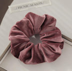 Handmade Velvet Scrunchie | Soft Gentle Elastic Hair Tie for Women and girls