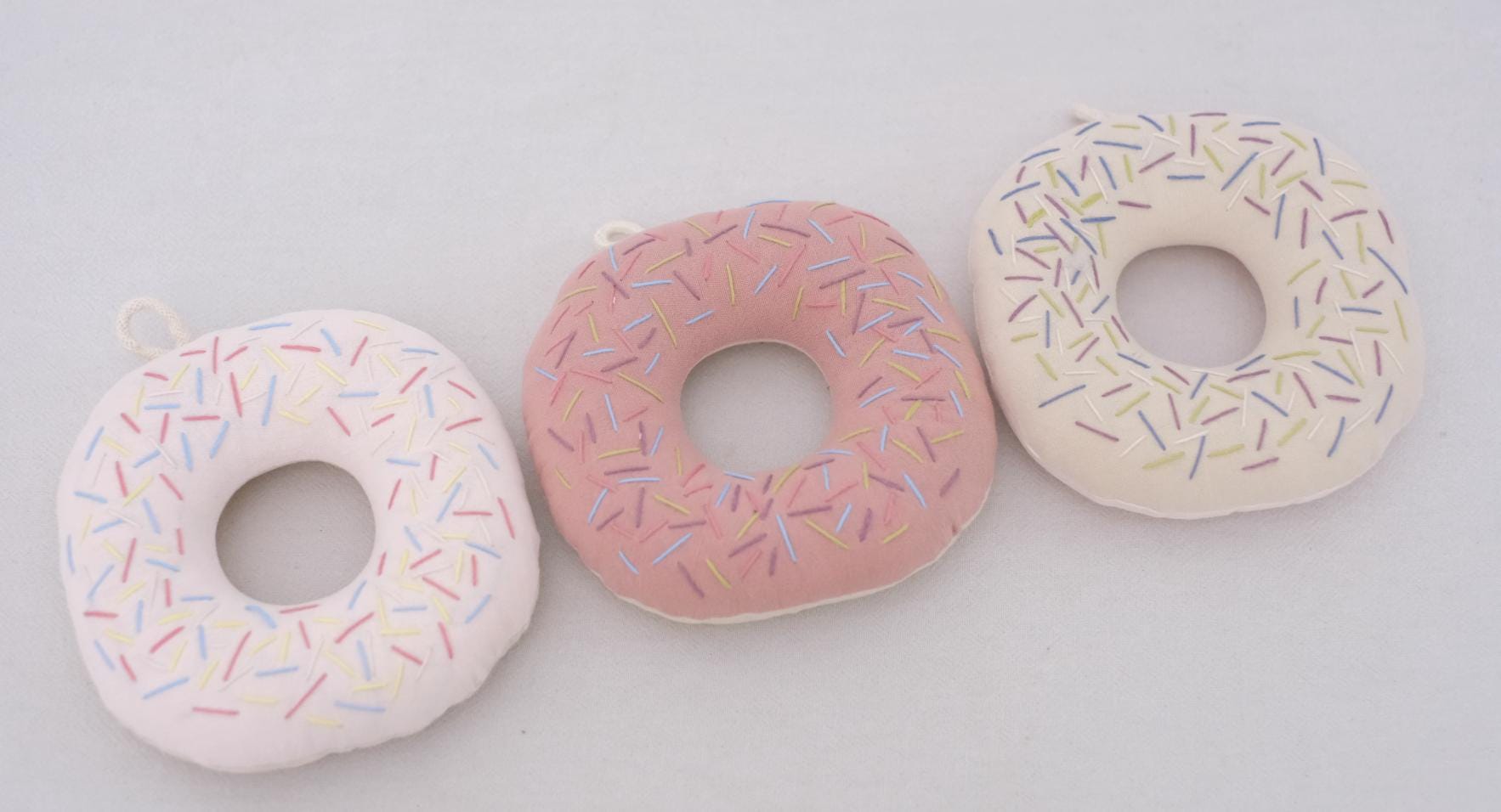 Handmade Embroidered Donut Coaster | Fabric Coaster Round Mug Mat | Cute Stitch Coaster | Sweet Home Decor | Gift for Coffee Lovers