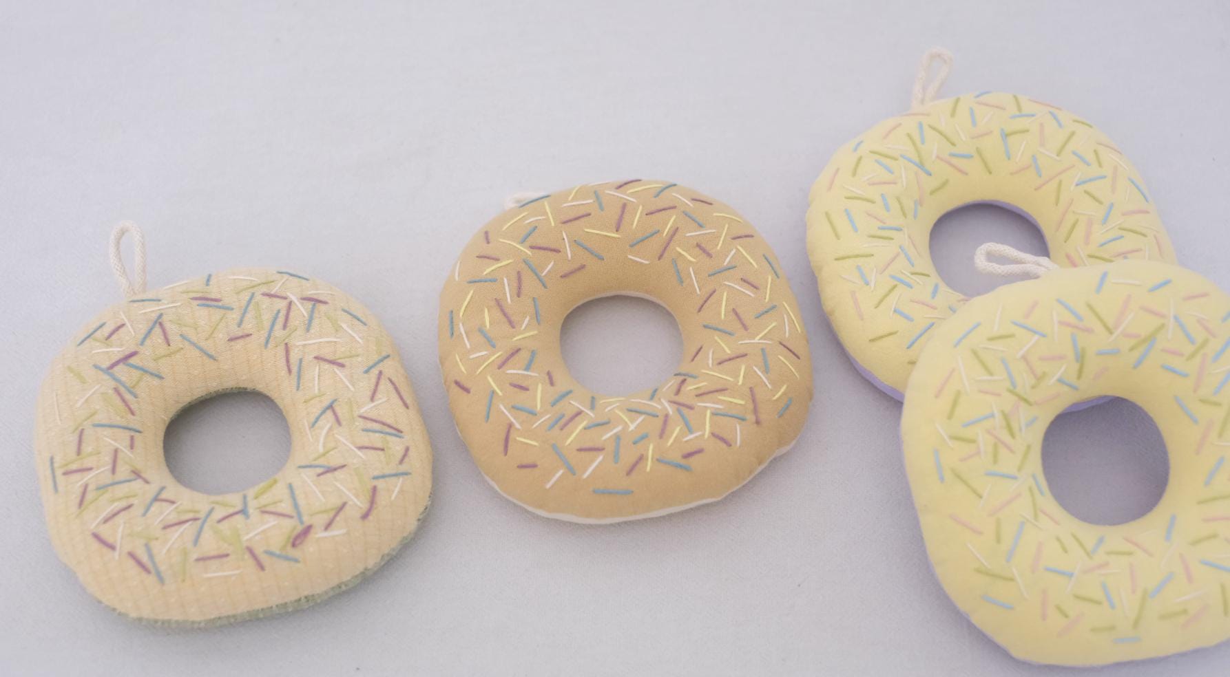 Handmade Embroidered Donut Coaster | Fabric Coaster Round Mug Mat | Cute Stitch Coaster | Sweet Home Decor | Gift for Coffee Lovers