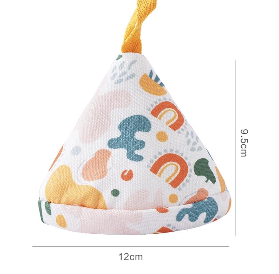 Japanese-Style Quilted Pot Lid Holder | Handmade Heat Proof Pot Cap | Heat-Resistant Cloth Handle Cover | Kitchen Gift