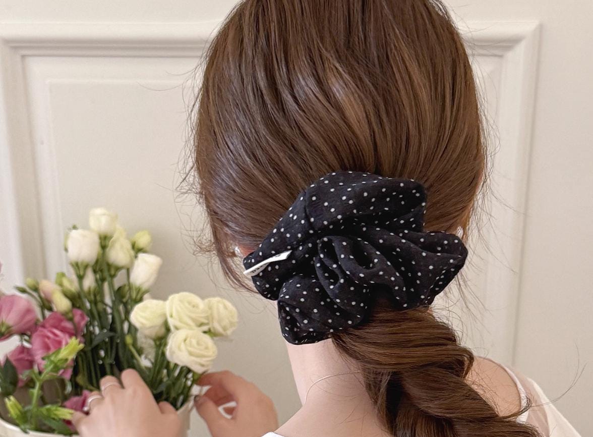 Handmade Fabric Scrunchie | Soft Gentle Elastic Hair Tie