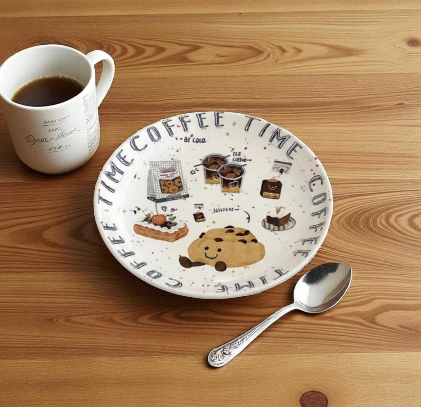 Ceramic Dessert Plate | Aesthetic Tableware for Home & Café