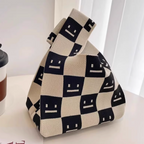 Soft Thick Knit Reusable ShoppingBag | Casual Washable Fabric Bag | Gift for Her