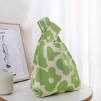Soft Thick Knit Reusable ShoppingBag | Casual Washable Fabric Bag | Gift for Her