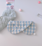 Handmade Fabric Glasses Case | Korean Style Soft Padded Eyeglass Pouch | Cute NS Aesthetic Storage Bag | Cozy Gift Idea for her