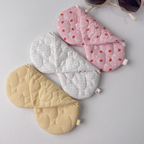 Handmade Fabric Glasses Case | Korean Style Soft Padded Eyeglass Pouch | Cute NS Aesthetic Storage Bag | Cozy Gift Idea for her