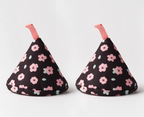Japanese-Style Quilted Pot Lid Holder | Handmade Heat Proof Pot Cap | Heat-Resistant Cloth Handle Cover | Kitchen Gift