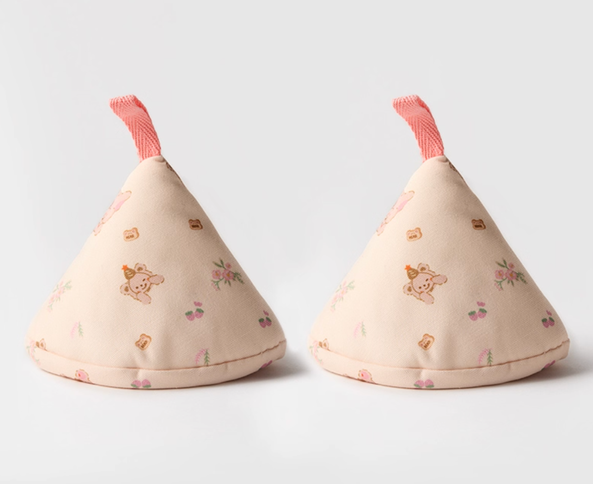 Japanese-Style Quilted Pot Lid Holder | Handmade Heat Proof Pot Cap | Heat-Resistant Cloth Handle Cover | Kitchen Gift