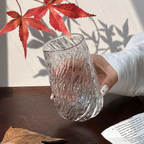 Glass Coffee Cup | Clear Iced Latte Cup for Cold Drinks - 420ml