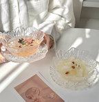 Glass Dessert Bowl Set | Fruit Bowl & Plates | Yogurt Bowl 220ml | Tableware Gift