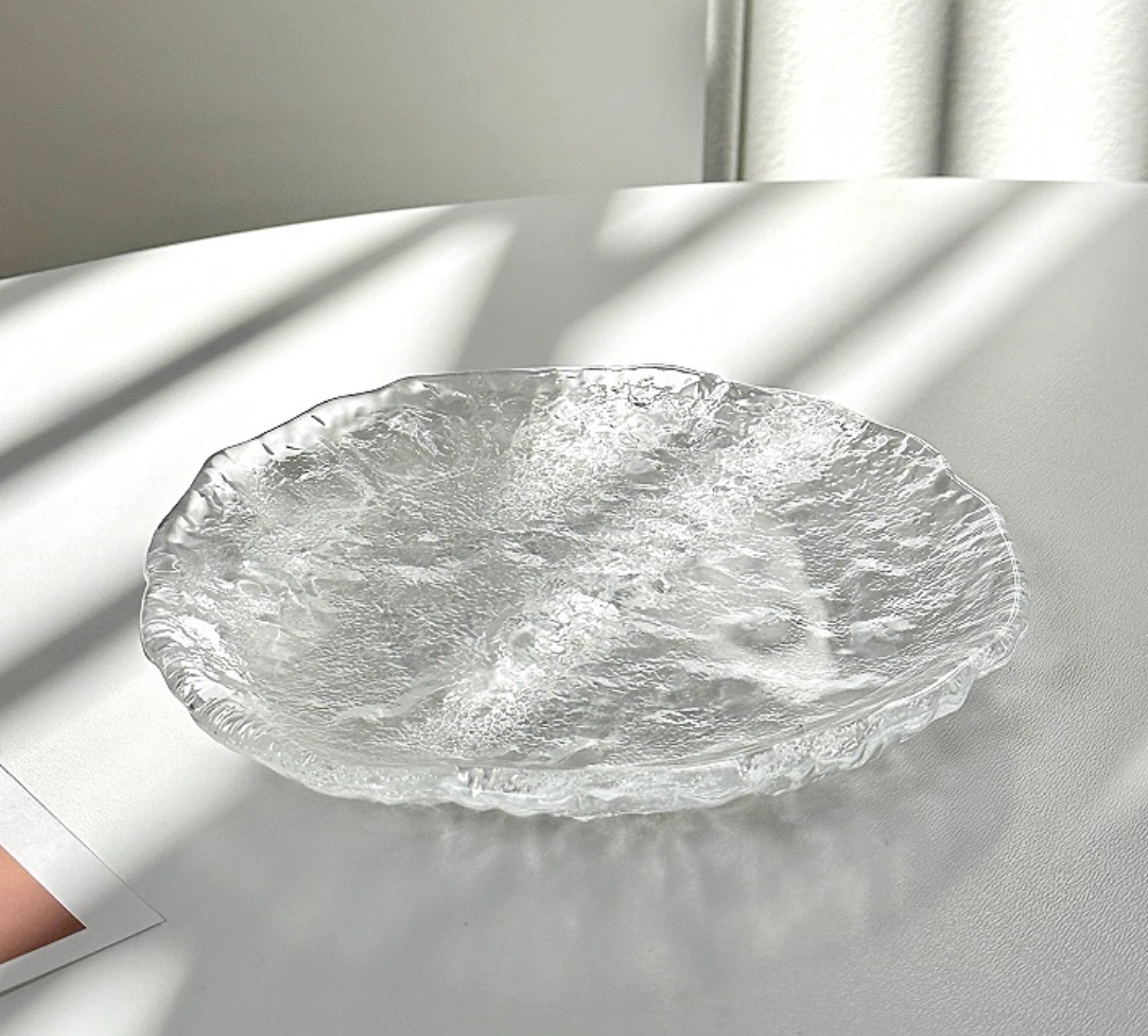 Glass Dessert Bowl Set | Fruit Bowl & Plates | Yogurt Bowl 220ml | Tableware Gift