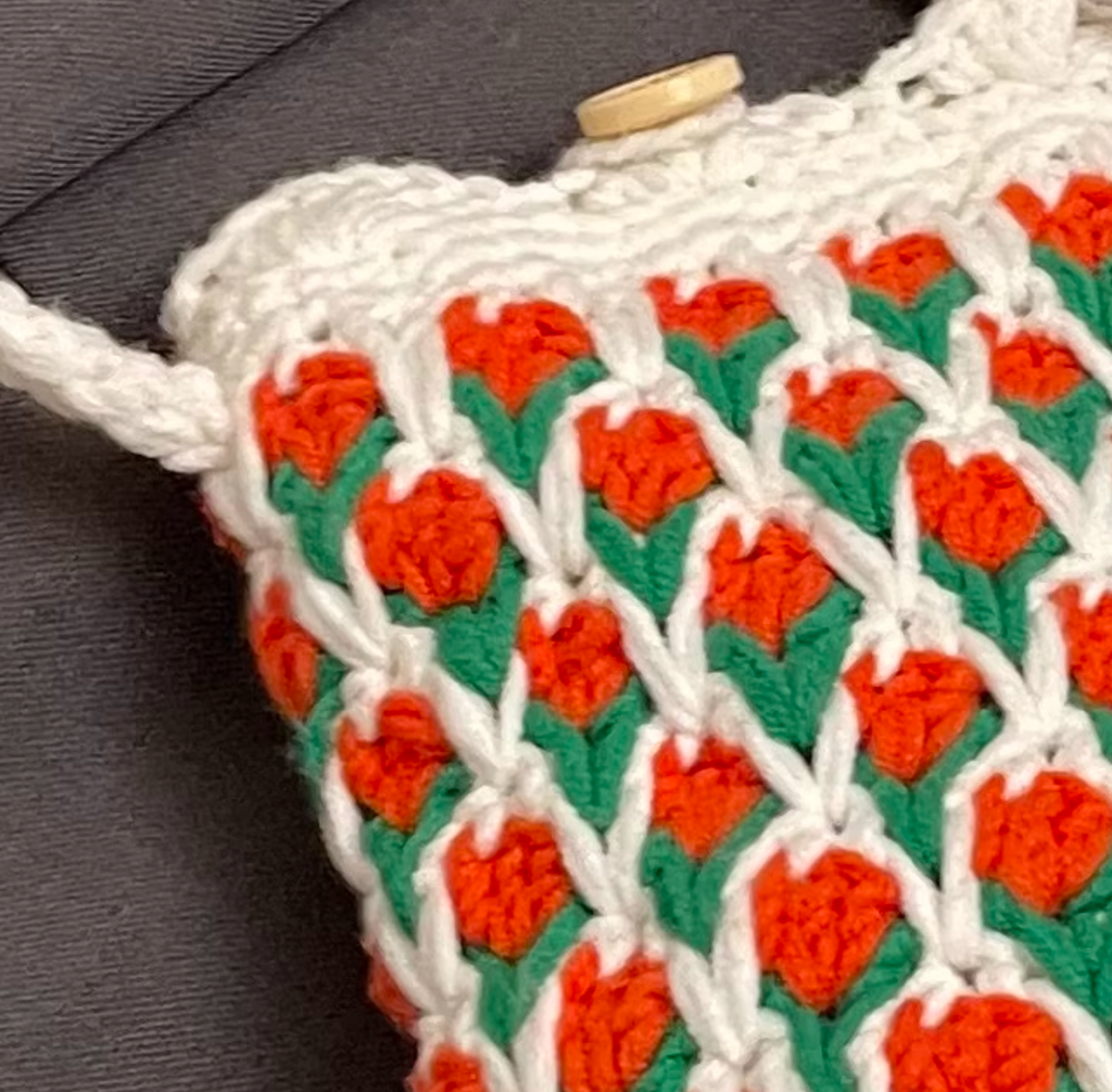 Crocheted Cell Phone Crossbody Bag
