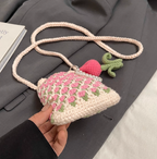 Crocheted Cell Phone Crossbody Bag