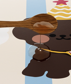 Cream Aesthetic Leather Waterproof Table Mat  | Modern Dining Mat |