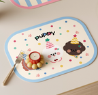 Cream Aesthetic Leather Waterproof Table Mat  | Modern Dining Mat |