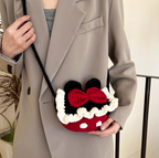 Donald Duck Crochet Crossbody Bag | Handmade Knitted Cotton Yarn Shoulder Bag | Purse for Women & Kids