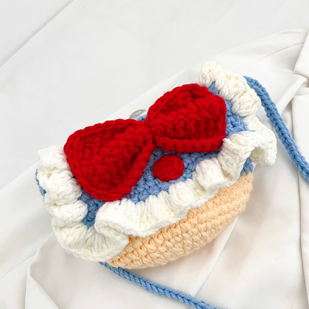 Donald Duck Crochet Crossbody Bag | Handmade Knitted Cotton Yarn Shoulder Bag | Purse for Women & Kids