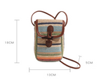 Crocheted Cell Phone Crossbody Bag | Boho Chic Small Phone Bag | Handmade Fall & Winter Purse
