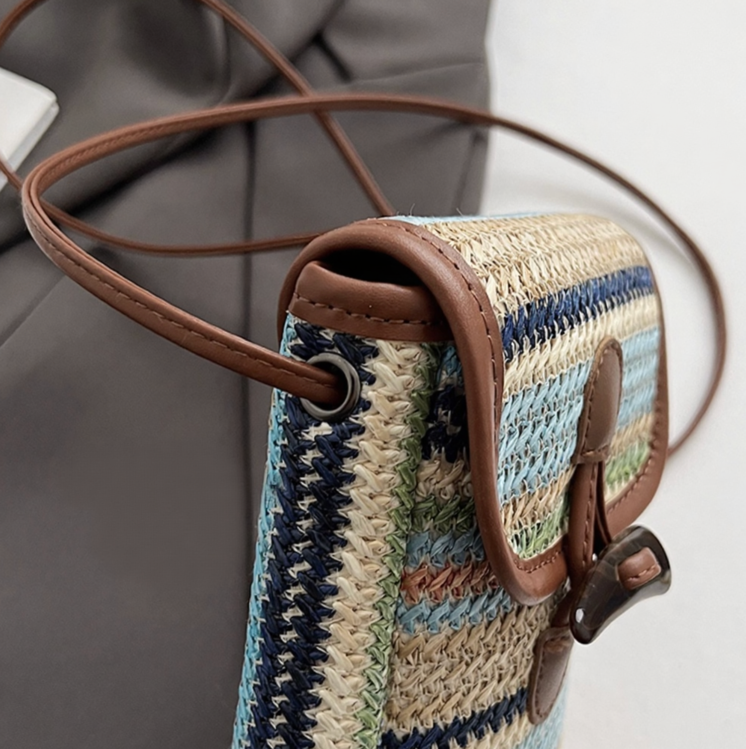 Crocheted Cell Phone Crossbody Bag | Boho Chic Small Phone Bag | Handmade Fall & Winter Purse