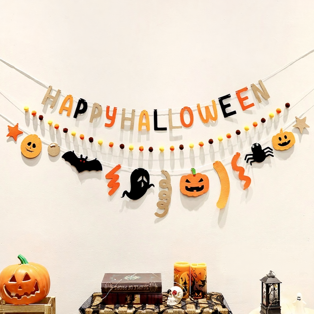 Halloween Garland Banner | Home Halloween Decoration