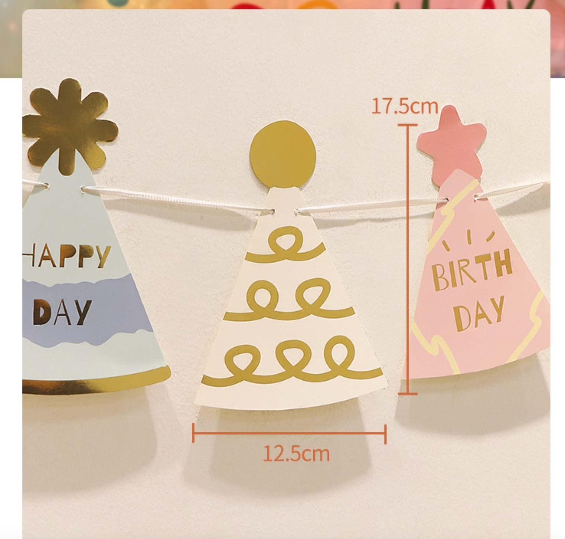 Happy Birthday Banner | Kids Birthday Party Decoration - 125 × 17.5 cm