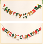 Christmas Felt Garland | Christmas Party Decoration | Holiday Banner |