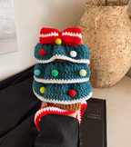 Handmade Crochet Christmas Tree Crossbody Bag | Cute Knitted Winter Purse for Women & Kids