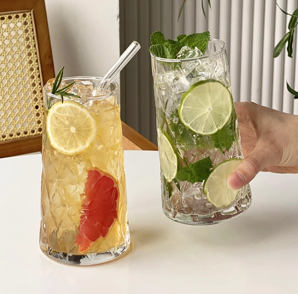 Diamond Glass Cup - 400ml / 480ml / 520ml