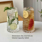 Diamond Glass Cup - 400ml / 480ml / 520ml