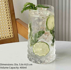 Diamond Glass Cup - 400ml / 480ml / 520ml