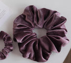 Handmade Velvet Scrunchie | Soft Gentle Elastic Hair Tie for Women and girls