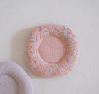 Handmade Embroidered Donut Coaster | Fabric Coaster Round Mug Mat | Cute Stitch Coaster | Sweet Home Decor | Gift for Coffee Lovers
