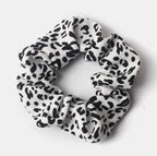 Leopard Print Scrunchie | Vintage Chic Hair Tie | Ponytail Holder for Women