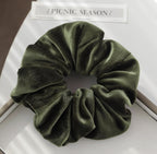 Handmade Velvet Scrunchie | Soft Gentle Elastic Hair Tie for Women and girls