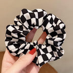 Leopard Print Scrunchie | Vintage Chic Hair Tie | Ponytail Holder for Women