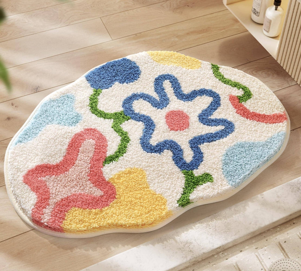 Super Absorbent Bathroom Mat |Soft Plush Door Mat for Bathroom & Washroom | Machine Washable