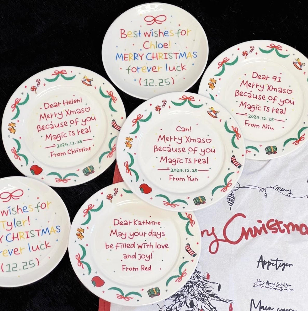 Handmade Personalized Christmas Ceramic Dinnerware | Gift for Her