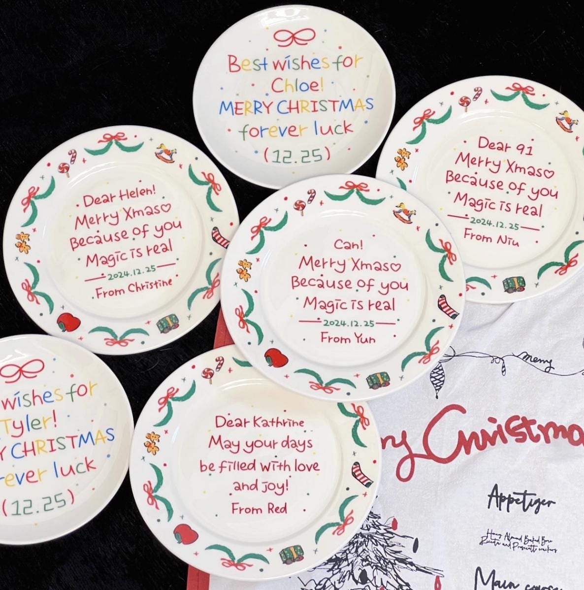 Handmade Personalized Christmas Ceramic Dinnerware | Gift for Her